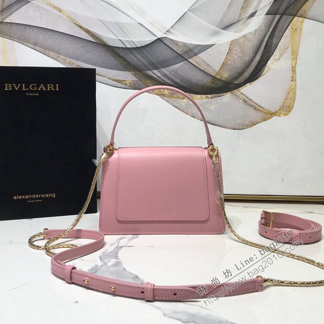 Bvlgari女包 寶格麗新品系列小牛皮腰包 B288741 雙蛇首搭扣 Bvlga手拎肩背女包  fyd1541